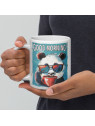 White Glossy Bambit mug Good Morning